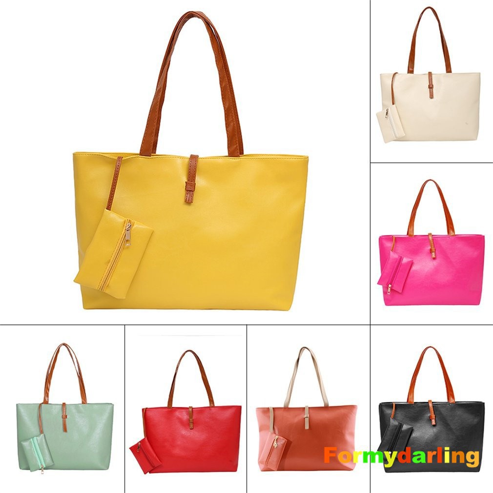 Hàng có sẵn! Set 2 món túi tote đeo vai + ví nữ | BigBuy360 - bigbuy360.vn