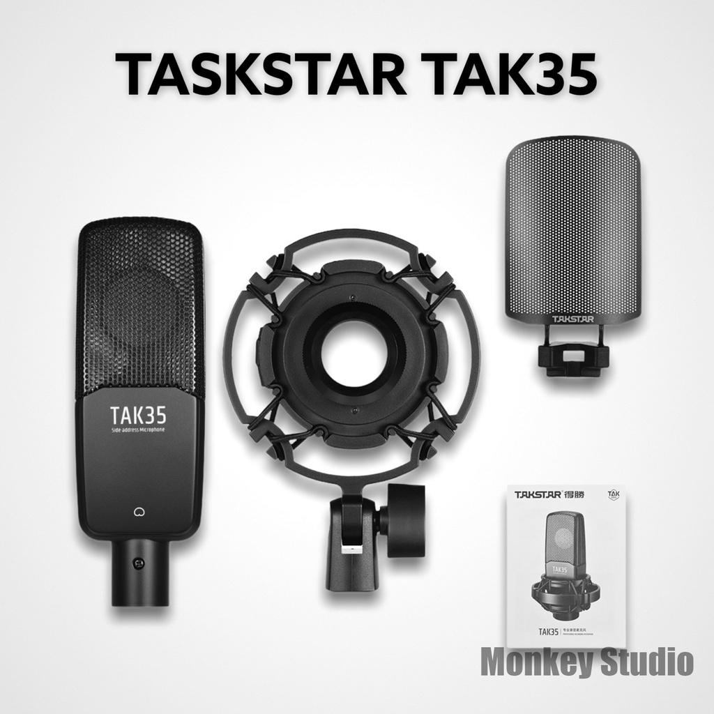 Bộ Combo Mic Thu Âm Hát Livestream Focusrite 2i2 Gen 3 &amp; Mic TAKSTAR TAK35 ⚡BH 1 NĂM⚡ Thu Âm Điện Thoại Máy Tính