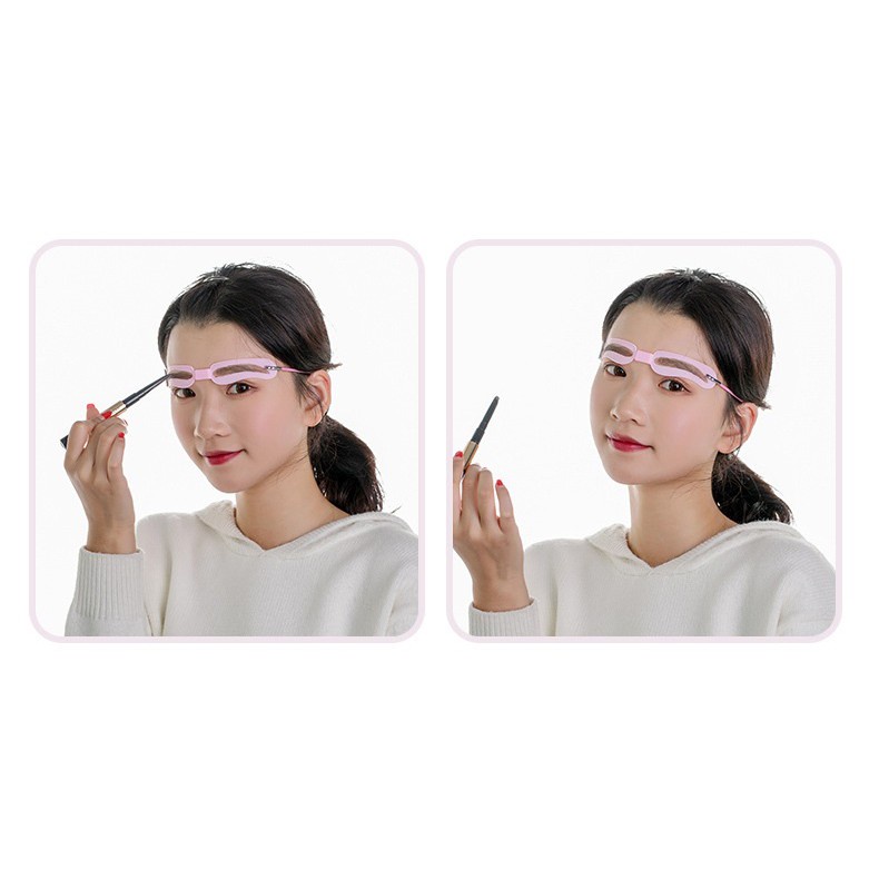 Khuôn kẻ lông mày 4 mẫu đẹp kèm dây đeo tiện lợi Mộc 68 shop
