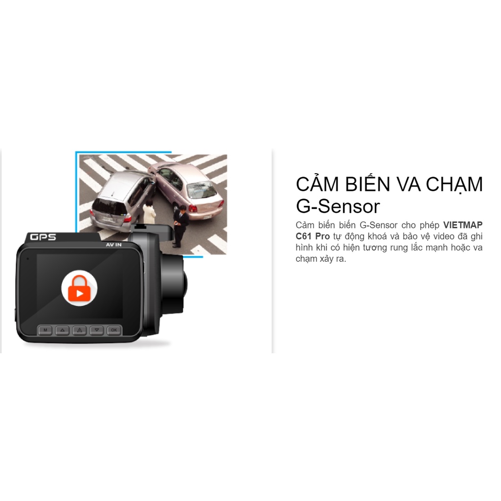 [Kèm Thẻ Nhớ 128Gb] Camera Hành Trình Vietmap C61 Pro