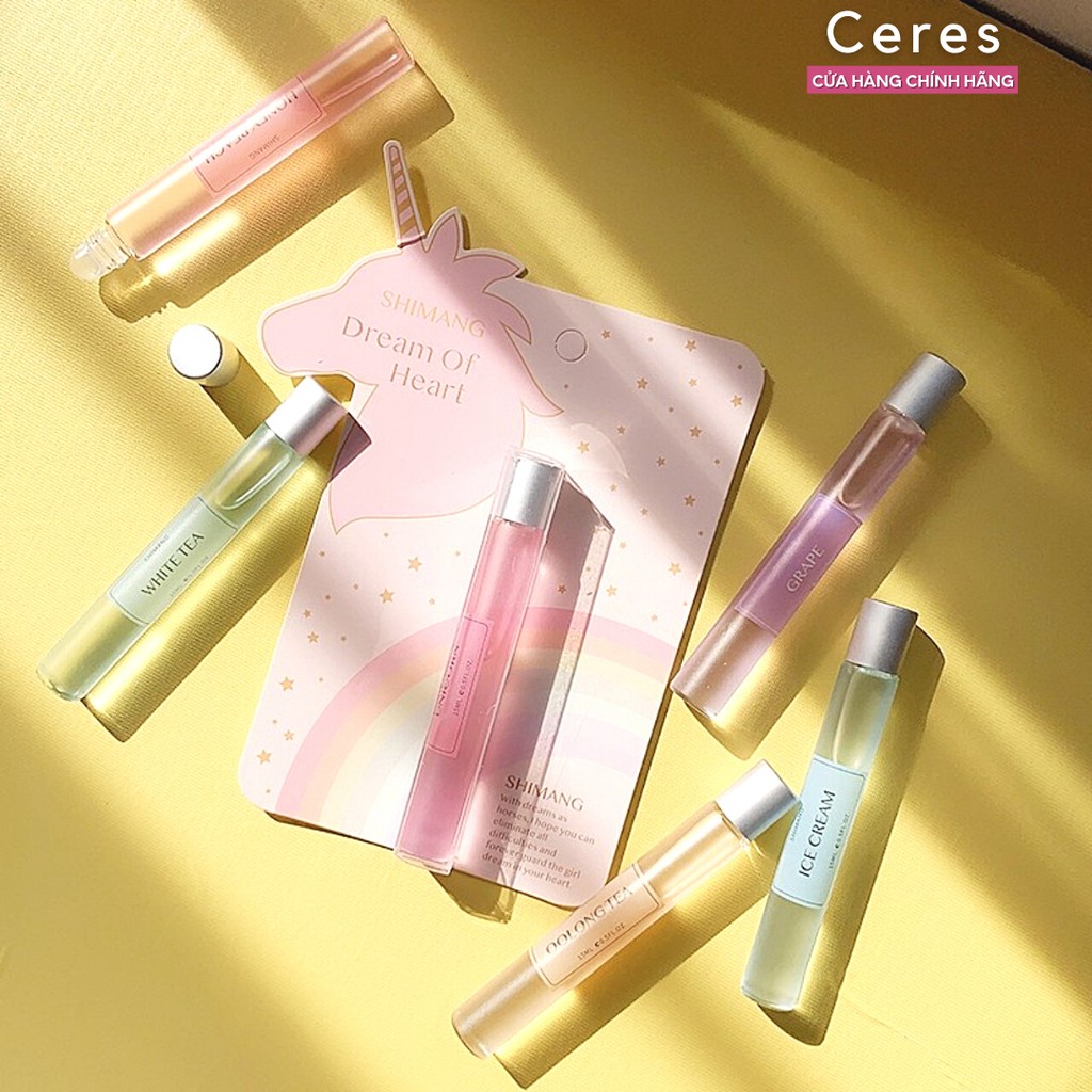 Nước Hoa 🏵️𝑭𝒓𝒆𝒆𝒔𝒉𝒊𝒑🏵️ Nước Hoa Nữ Shimang - Nước Hoa Mini Lăn Body Mist 12ml | Thế Giới Skin Care