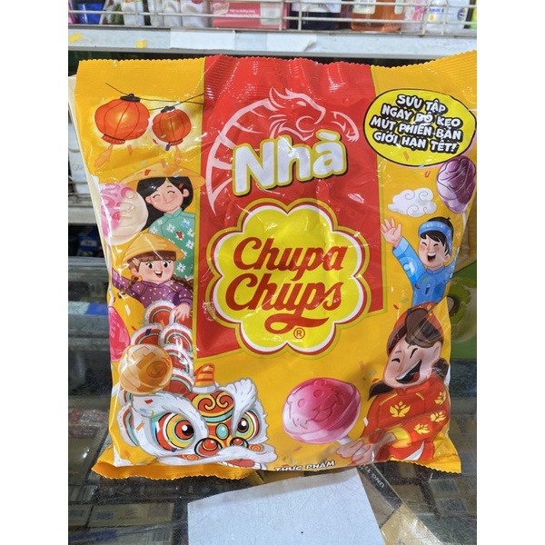 Kẹo mút Hương Hỗn Hợp Chupa Chups gói 60 que (600g)