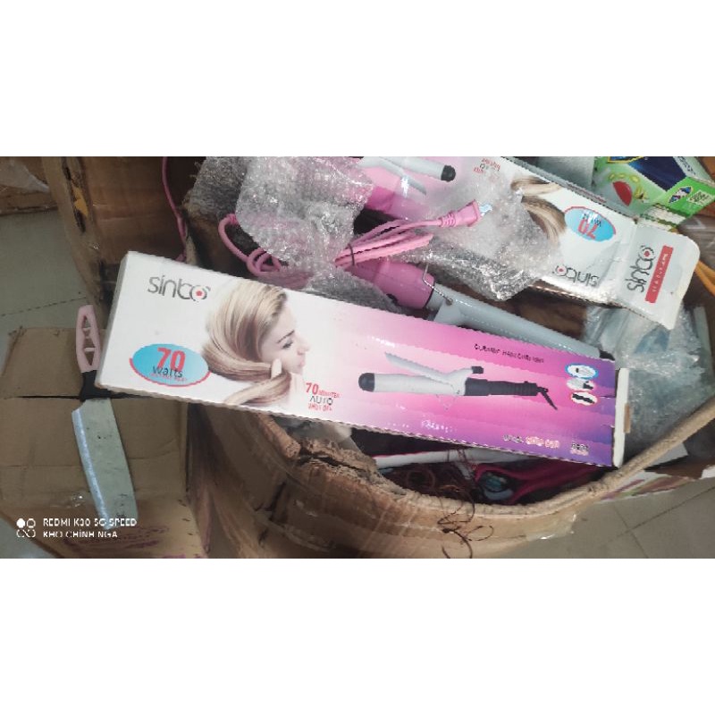 MÁY UỐN XOĂN TỰ ĐỘNG 360 ĐỘ VIVIDO & VOUGA 2IN1 MÀU HỒNG MẪU MỚI