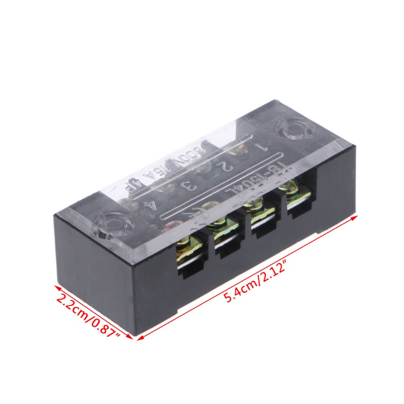 Khối Đấu Nối Dây Điện Đầu Cuối Hai Hàng 4 Vị Trí LIDU1 600V 15A