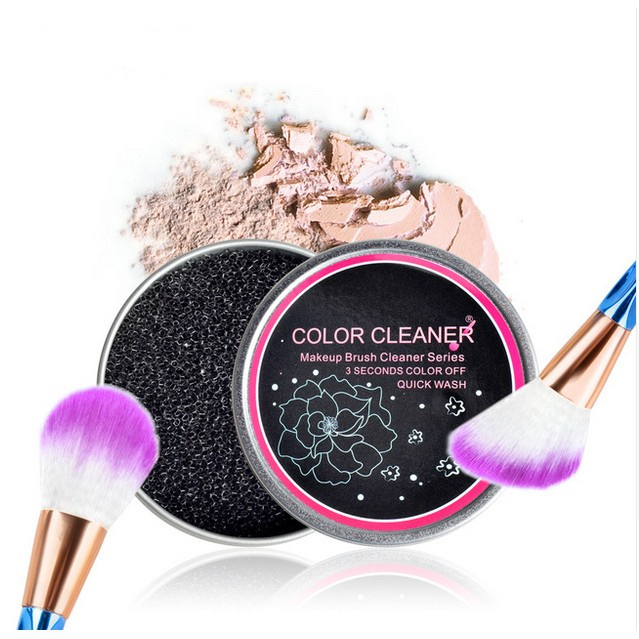[Hàng mới về] Hộp mút làm sạch cọ trang điểm loại bỏ màu phấn nhanh chóng tiện lợi