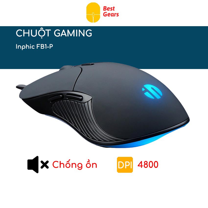 Chuột gaming ❤️BEST GEARS❤️ 4000 DPI 6000 FPS chuột game thủ có dây led 4 màu