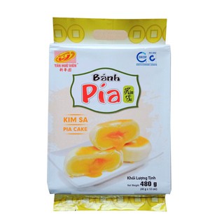 Bánh pía Kim Sa mini trứng muối hộp 12 cái