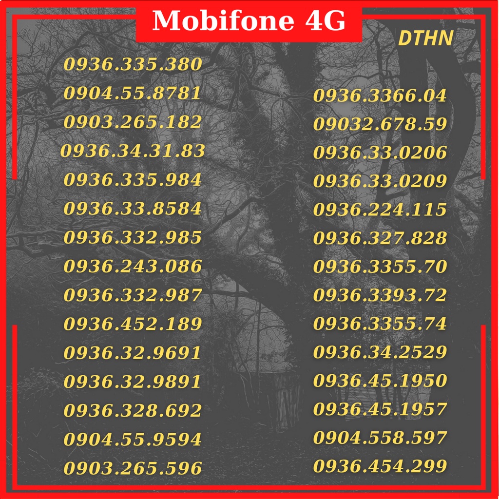 Sim 4g monbifone 09 số đẹp,dễ nhớ  đăng ký 4g , c120, DTHN max băng thông.
