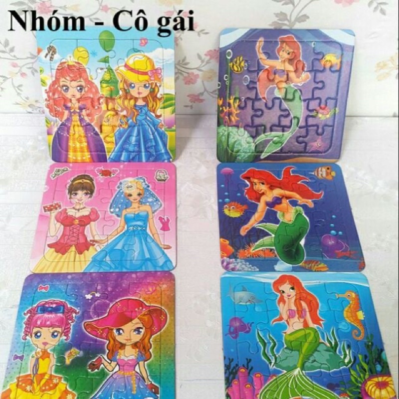 Bộ 3 tranh ghép -Tranh xếp hình (bộ 3 tranh)