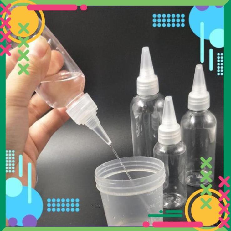 [100c] Chai lọ nhựa pet nút nhọn chiết mỹ phẩm 20ml,30ml,50ml,100ml , chai nhựa nút nhọn , chai chiết mực
