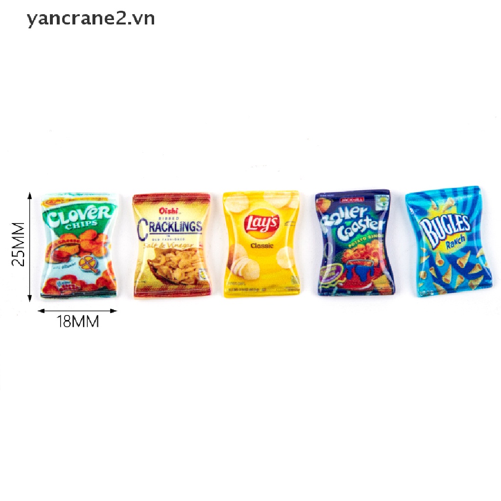 Set 5 Đồ Chơi Khoai Tây Chiên Tỉ Lệ 1 / 6 Dành Cho Nhà Búp Bê