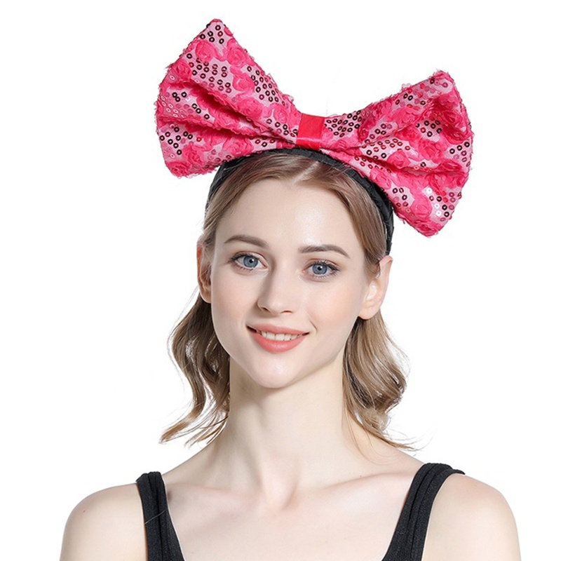 Băng Đô Nơ Đính Kim Sa Lấp Lánh