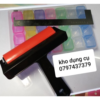 Combo thước đính đá- lăn đá- hộp đựng đá