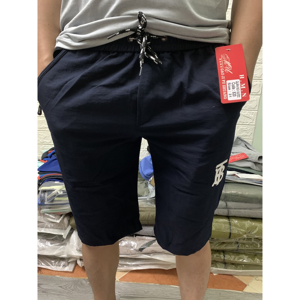 Quần Ngố Nam, Chất Đũi Xước, Cạp Chun Co Giãn 4 chiều, 3 túi khóa