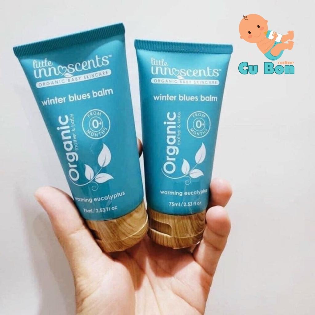 Dầu ấm ngực cho bé từ sơ sinh Little Unn Scents Organic 75ml của úc giúp chống cảm cho bé yêu Sơ sinh 0m+ sức đề kháng
