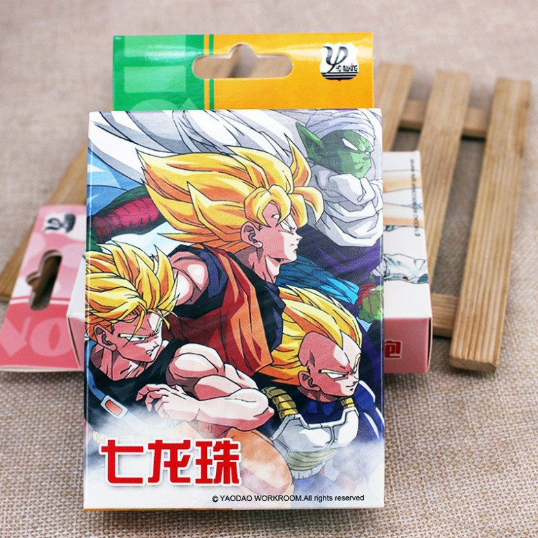 (có hộp đựng) Bộ bài Tây anime dragon ball , bộ Tú 7 viên Ngọc rồng