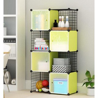 Kệ sách - tủ sách - lưới sắt - 8 ngăn