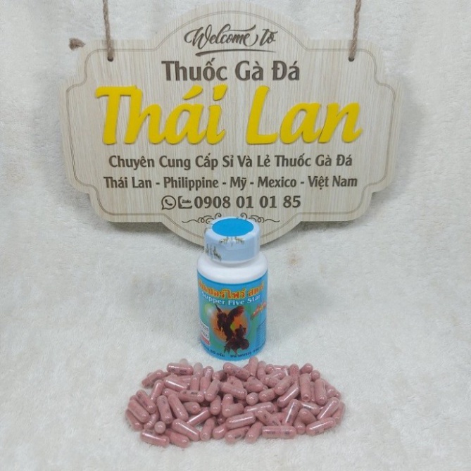 Gà đá bồ 999 Super Five Star - (canxi , cứng xương , gân gối dẻo dai) - 1 hủ / 100 viên [gà đ