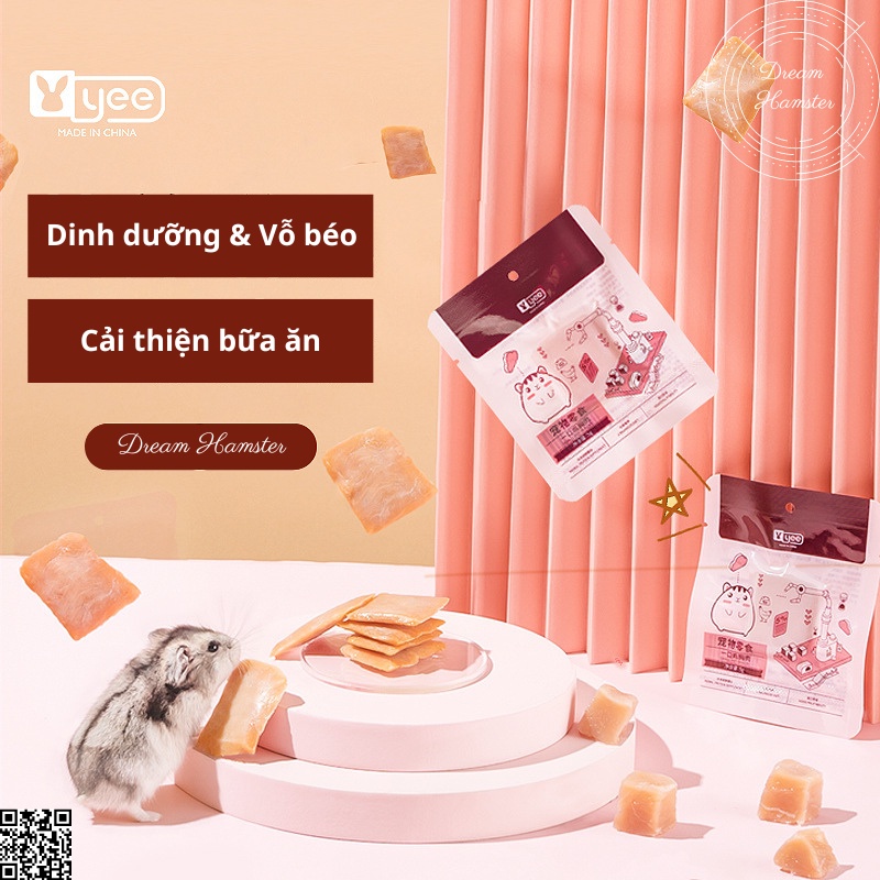 Thịt gà/thịt cá hồi Yee cho hamster, rat, sóc, nhím...