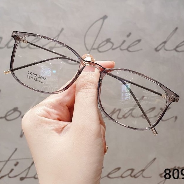 Gọng kính dáng vuông nhựa siêu nhẹ TR90 8092