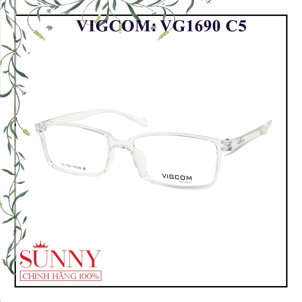 [Mã FARSBR241 giảm 15k đơn 0đ] VG1690 -- mắt kính VIGCOM, sp chính hãng Korea, bảo hành toàn quốc