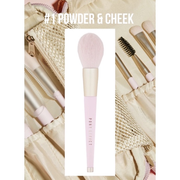 Cọ phấn phủ &amp; má hồng Pony Effect Pro Touch Powder &amp; Cheek