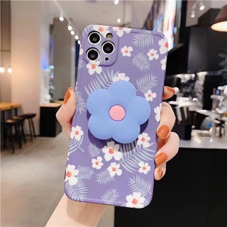 Ốp Iphone hoa kèm popsocket - Case Iphone 7/8 Plus XSMax 11promax