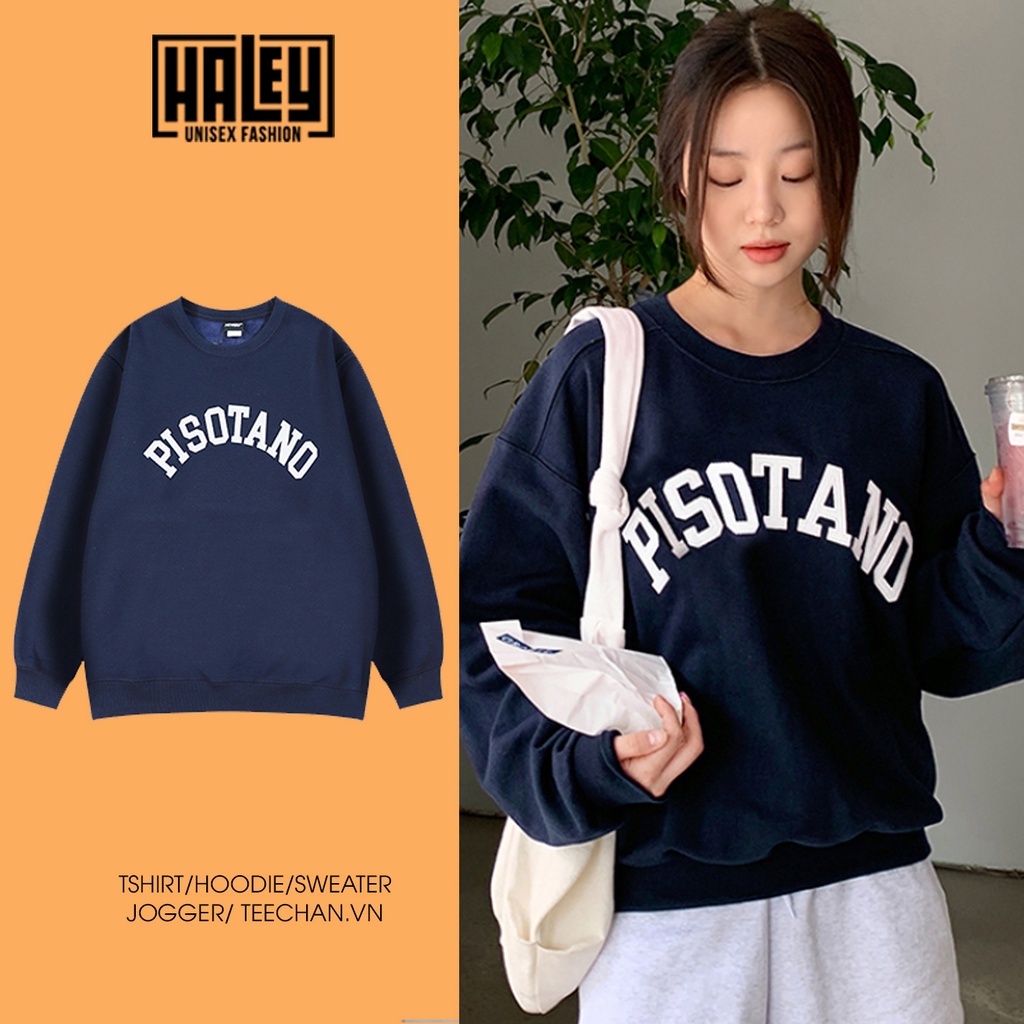 Áo Sweater Nam Nữ PISOTANO Đẹp phong cách Hàn Quốc. Chất nỉ dày ấm HD314 Áo Hôdie sweater quà ngẫu nhiên