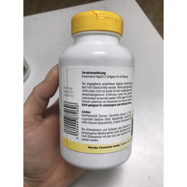 VIÊN  UỐNG HOA ANH THẢO Warnke 250v nội địa Đức