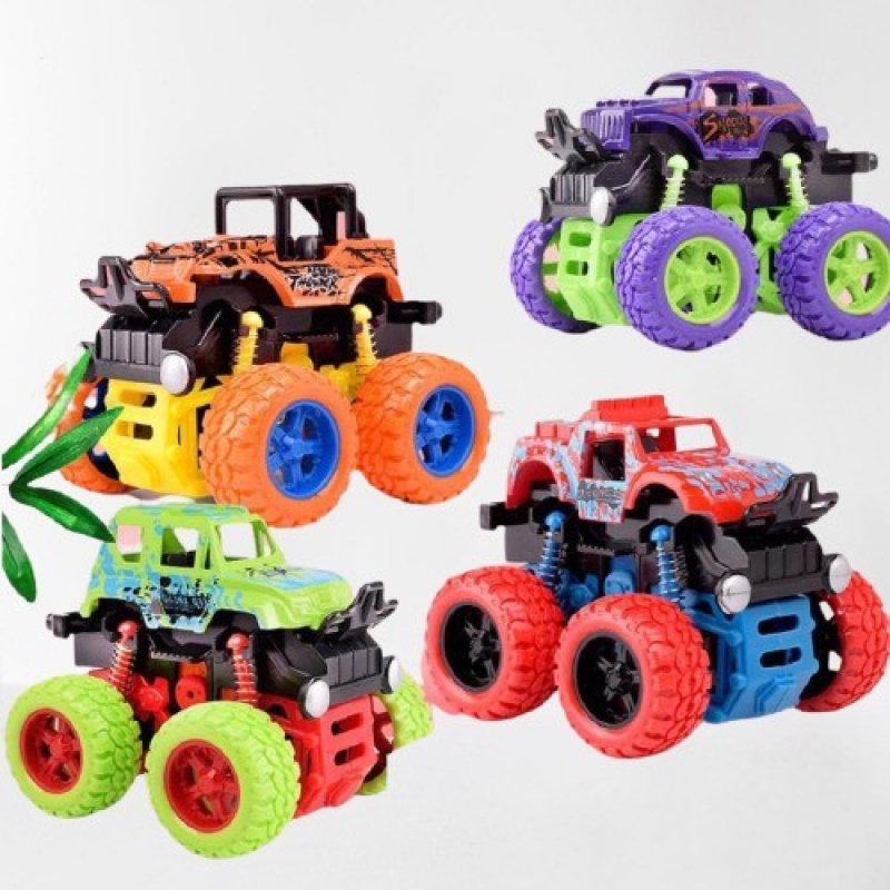 HOT WHEELS Mô Hình Đồ Chơi Xe Tải Quái Vật 4 Kiểu Dáng Làm Quà Tặng Sinh Nhật Cho Bé Trai