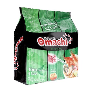 Combo 5 gói Mì khoai tây Omachi vị tôm chua cay x 78g