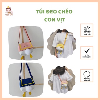 Túi đeo chéo cho bé gái hình con vịt