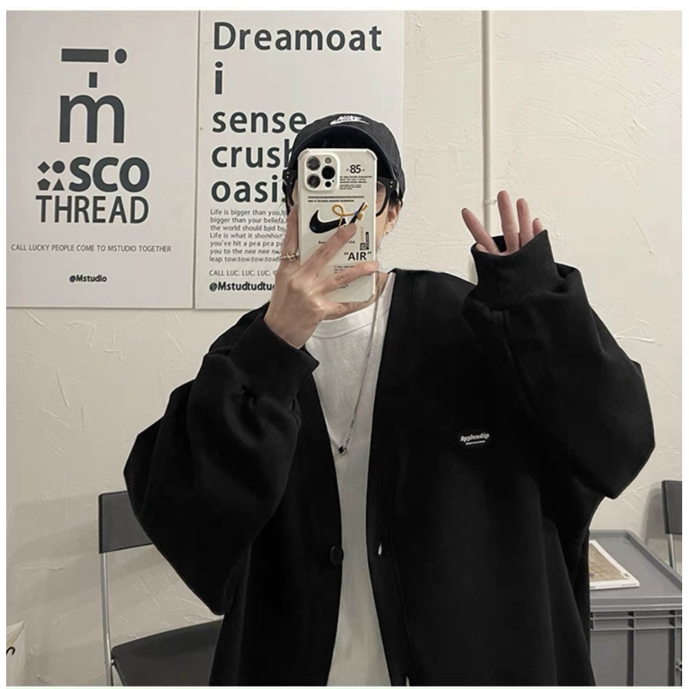 Áo Khoác Cardigan Unisex Dáng Rộng Cực Hot Cho Giới Trẻ Gồm 3 Màu HHP