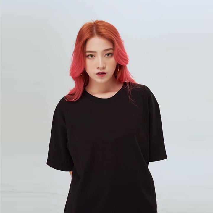 áo thun tay lỡ unisex form rộng, áo phông nữ oversize 2 màu đen trắng