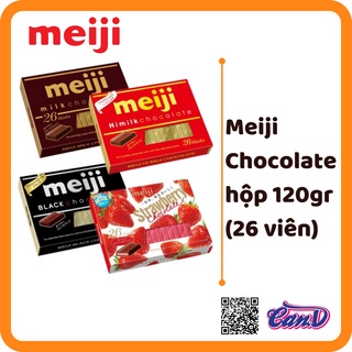 (4 vị) Meiji Chocolate hộp 120gr (26 viên)