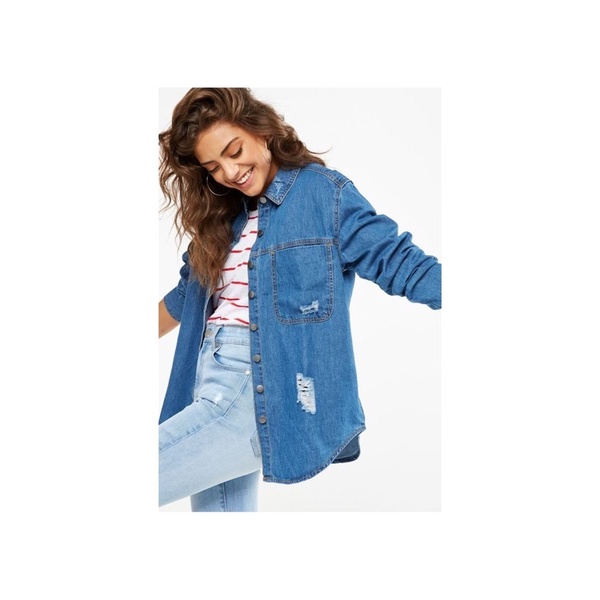 ÁO SƠ MI DENIM hiệu COTTON ON