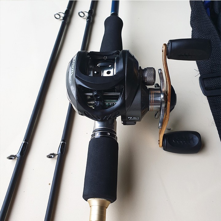 Cần câu cá ❤️FREE SHIP❤️ Bộ Cần Câu Lure Shimano máy ngang 2 ngọn ,đảm bảo rẻ nhất