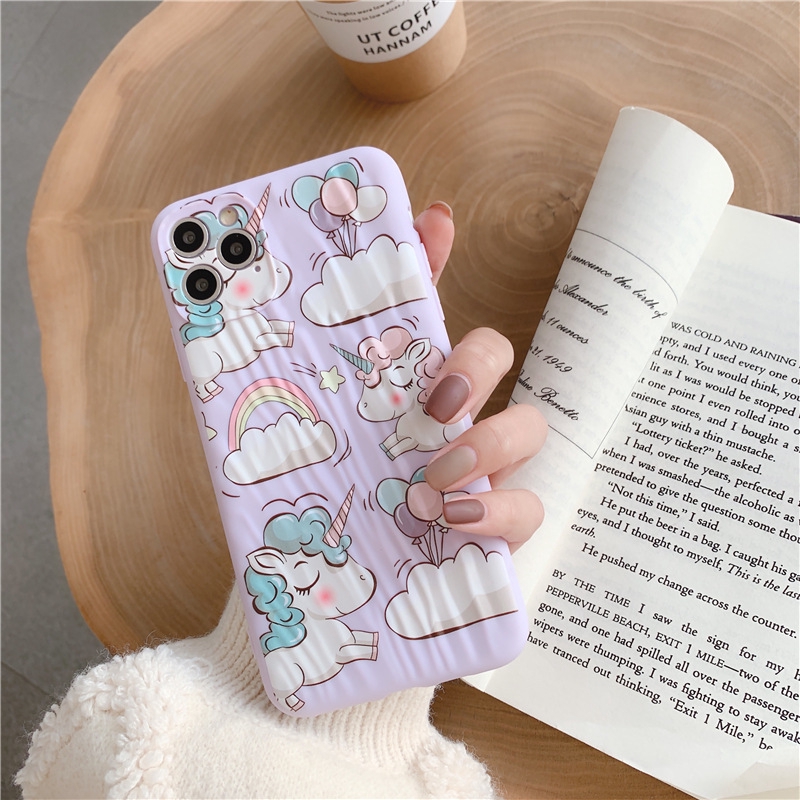 Ốp điện thoại silicon mềm họa tiết kì lân 3D dành cho IPhone 11 11pro max XSmax X XR 6 7 8 6Plus 8plus | BigBuy360 - bigbuy360.vn