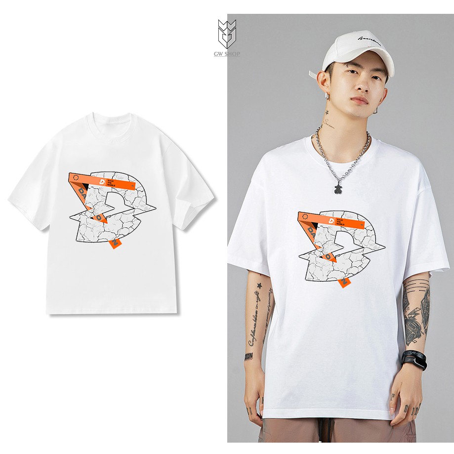 Áo thun Unisex tay lỡ DicKey phong cách Hàn quốc, áo thun nam nữ form rộng - GW Shop