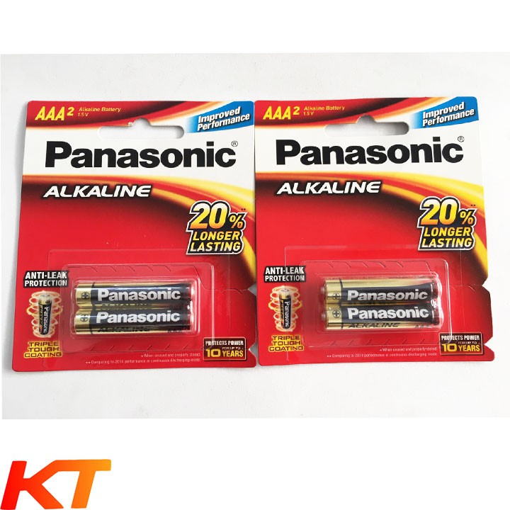 Pin AAA Alkaline PANASONIC LR03T/2B (combo 4 viên)