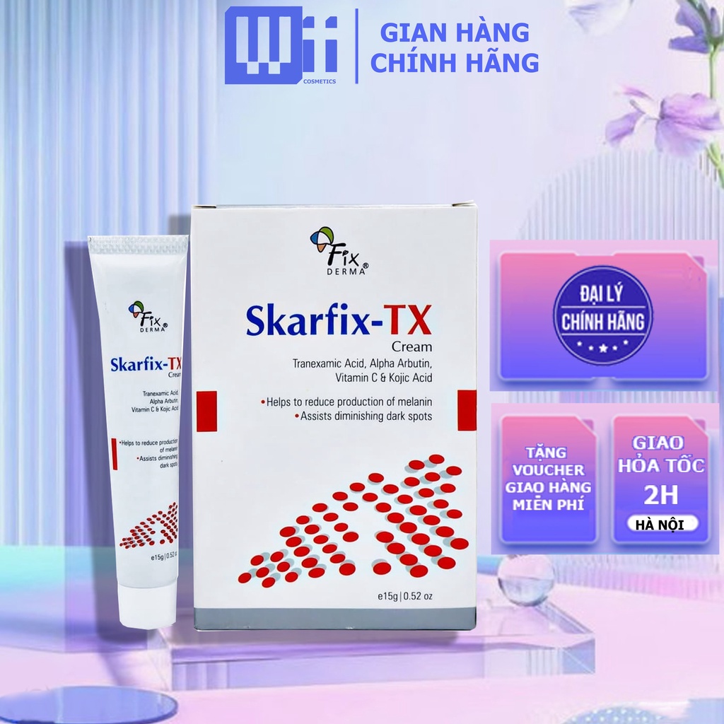 [CHÍNH HÃNG] Kem Dưỡng Mờ Thâm, Nám, Tàn Nhang - Fixderma Skarfix-TX Cream - 15g