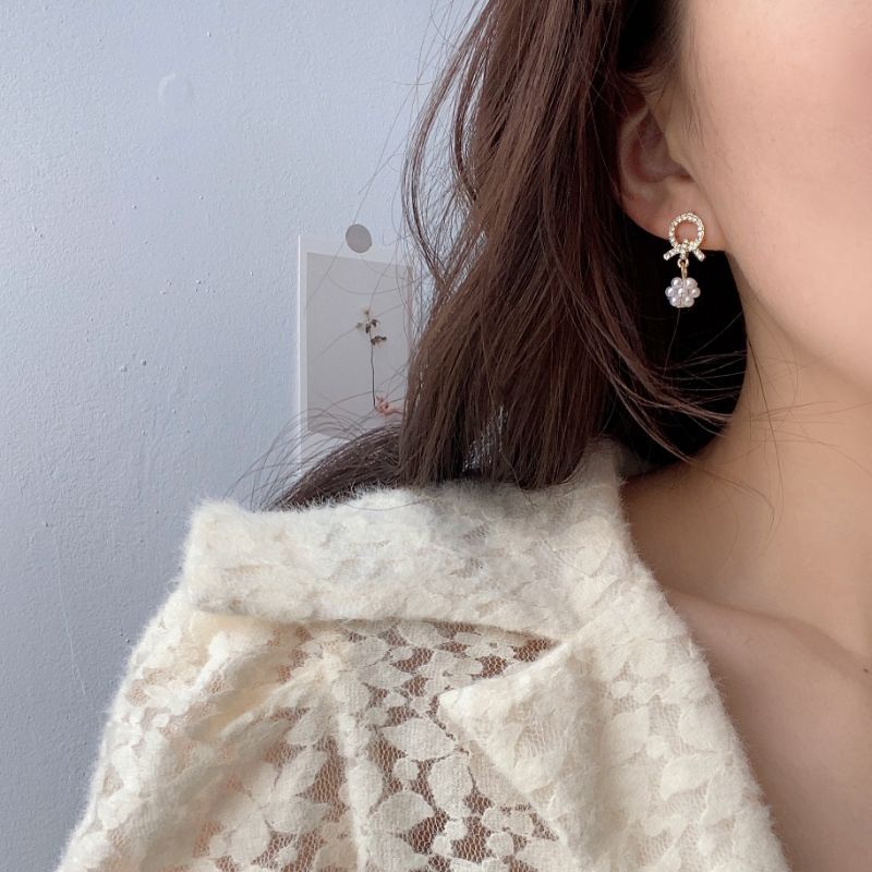 Bông tai bạc S925 - Hoa tai chùm nho nhẹ nhàng, nữ tính ZaZa.accessories KT8069