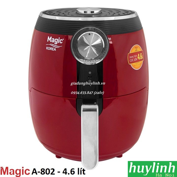 [Mã ELHAMS5 giảm 6% đơn 300K] Nồi chiên không dầu Magic Korea A84 - A78 New - 4.4 lít - A802