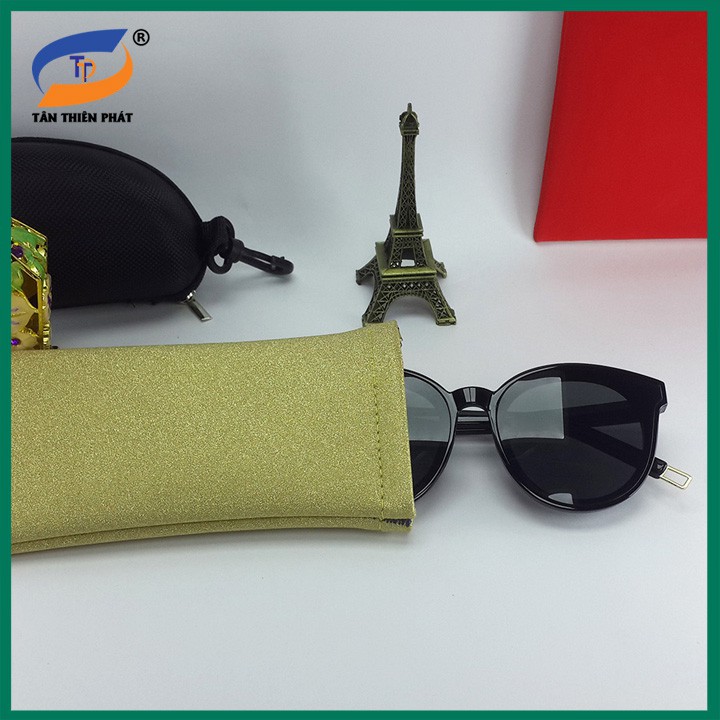 Kính mát nữ mắt mèo thời trang chống nắng, chống tia UV 337. Hộp đựng kính hiệu sang trọng, tròng màu đen, gọng ôm mặt | BigBuy360 - bigbuy360.vn