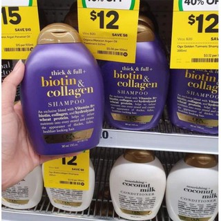 Bộ dầu gội+xả Biotin Collagen tím