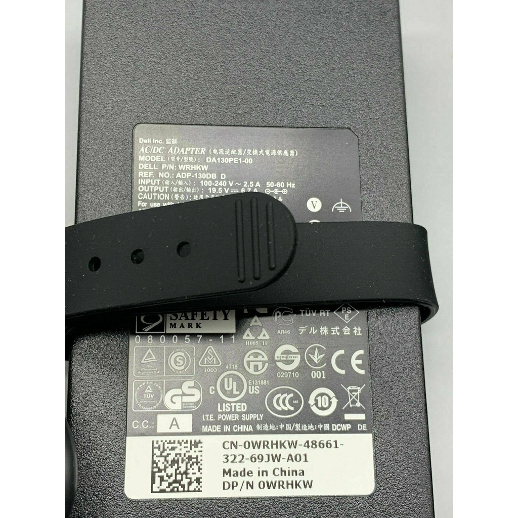 SẠC ZIN THEO MÁY Dell 130W 19.5V cho M4700 M4800 E6540 7559 7566 7567 7557 5577 G3 3579 G5 Alienware series