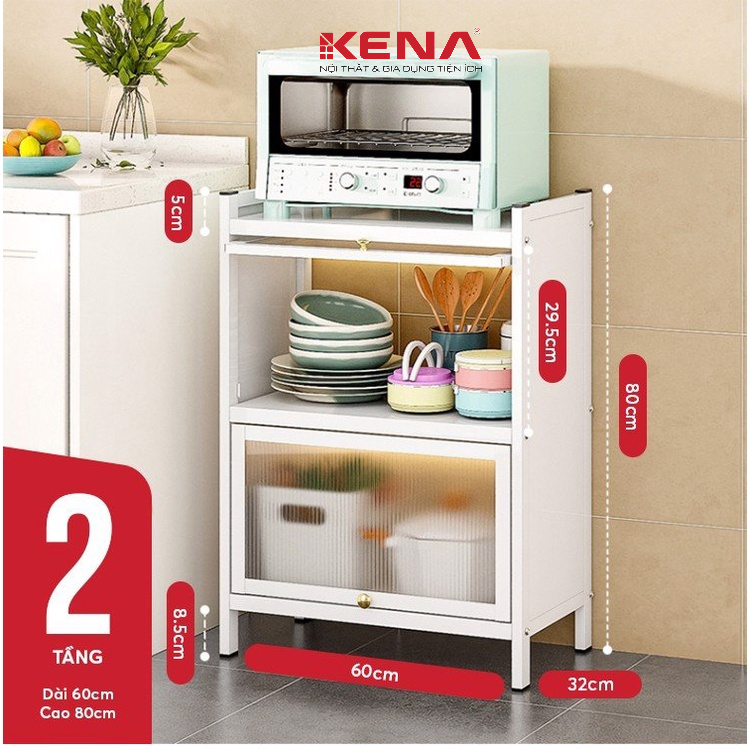Kệ bếp Kena sắt hộp Hòa Phát phun sơn tĩnh điện chống ẩm chống gỉ KN 263