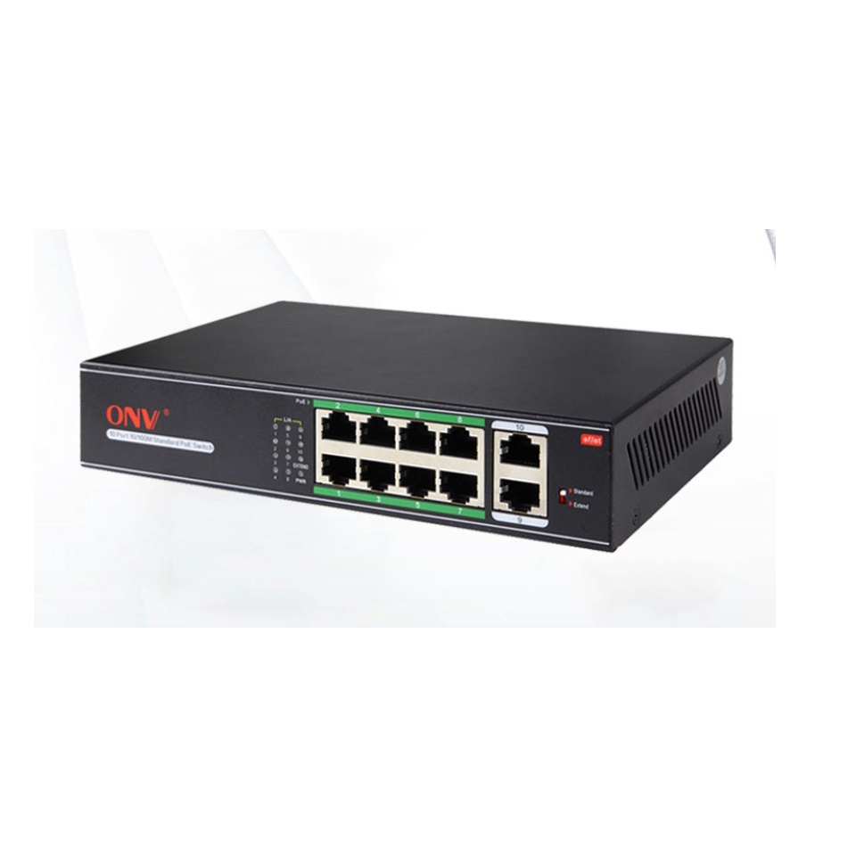 [Mã 254ELSALE giảm 7% đơn 300K] Switch Poe 8 Port ONV H1108PLS 08 x 10/100Mbps Công Suất 65W