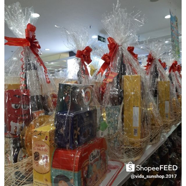 TÚI GIẤY KIẾNG GÓI QUÀ TẾT, IN HOA VĂN,TRONG SUỐT,ĐỦ MÀU | BigBuy360 - bigbuy360.vn