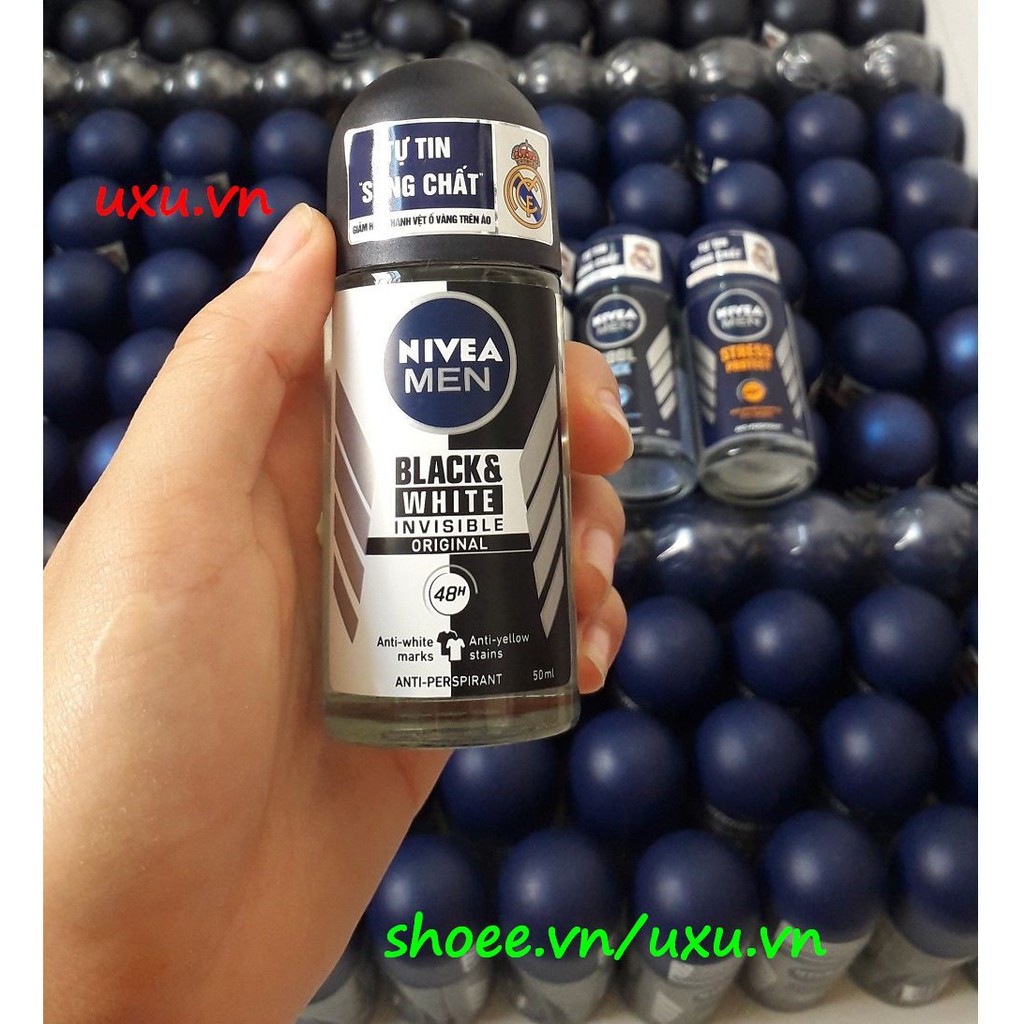 Lăn Khử Mùi Nam 50Ml Nivea Black And White Ngăn Vệt Ố Vàng Áo, Với uxu.vn Tất Cả Là Chính Hãng.